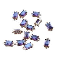 Mosaz Šperky Connector, á, micro vydláždit kubické zirkony, více barev na výběr, 6x12mm, Prodáno By PC