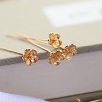 Hair Accessories DIY Findings Brass plated golden Sold By PC