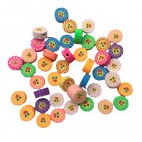 Polimero-Clay-Beads, argilla polimero, Cerchio, DIY, colori misti, 2-15mm, 100PC/borsa, Venduto da borsa