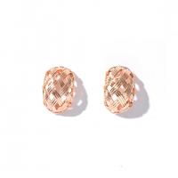 Tibetan Style Stud Earring, fashion jewelry & for woman, golden, 25x20mm, Sold By Pair
