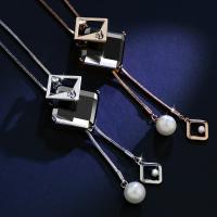 Zinklegierung Pullover Halskette, plattiert, Modeschmuck & für Frau, keine, 42x35mm, Länge:90 cm, verkauft von PC