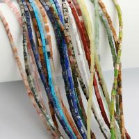 Gemstone Jewelry Beads, Natural Stone, Rectangle, DIY & different materials for choice, more colors for choice, 2x4mm, Sold Per Approx 14.96 Inch Strand