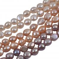 Cultured Button Freshwater Pearl Beads irregular DIY 10-11mm Sold Per Approx 14.96 Inch Strand