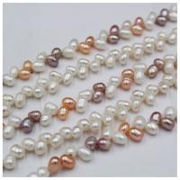 Cultured Rice Freshwater Pearl Beads, DIY, more colors for choice, 5-6mm, 88PCs/Strand, Sold By Strand