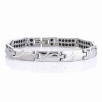Stainless Steel Jewelry Bracelet, Titanium Steel, fashion jewelry & Unisex & radiation protection, original color, 7mm, Length:Approx 7.87 Inch, Sold By PC