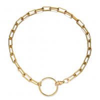 Edelstahl Schmuck Halskette, 304 Edelstahl, Modeschmuck & unisex & verschiedene Größen vorhanden, keine, 30mm,7mm,4mm, Länge:ca. 19.69 ZollInch, verkauft von PC