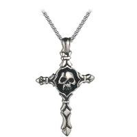 Stainless Steel Jewelry Necklace, 304 Stainless Steel, Cross, fashion jewelry & for man, 35x54mm, Length:Approx 19.68 Inch, Sold By PC
