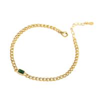 925 Sterling Silver Bracelet, with 1.18 inch extender chain, plated, micro pave cubic zirconia & for woman, more colors for choice, Length:Approx 6.69 Inch, Sold By PC