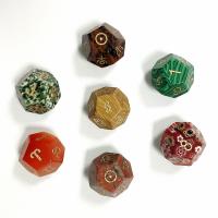 Natural Stone Dice, more colors for choice, 20x20mm, 3PCs/Set, Sold By Set