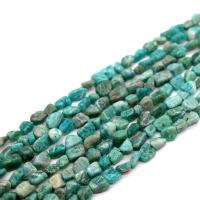 Perles amazonite, chips, DIY, vert, 6x8mm, Vendu par Environ 38 cm brin