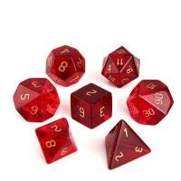 Quartz Dice, red, 15-20mm, Sold By PC