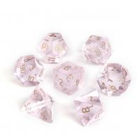 Quartz Dice, pink, 15-20mm, Sold By PC