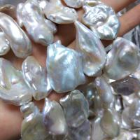 Barock odlad sötvattenspärla pärlor, Freshwater Pearl, Naturligt & DIY, vit, 20mm, Såld Per 32-38 cm Strand