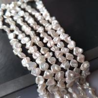 Perles nacres baroques de culture d'eau douce , perle d'eau douce cultivée, Naturel & DIY, blanc, 6-7mm, Vendu par 36-40 cm brin