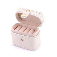 Multifunctional Jewelry Box, PU Leather, with Paper & Velveteen, more colors for choice, 65x40x55mm, Sold By PC