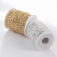 Brass Beading Chains with plastic spool plated DIY nickel lead & cadmium free Approx Sold By Spool