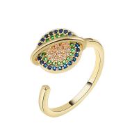 Brass Cuff Finger Ring plated rotatable & for woman & with rhinestone nickel lead & cadmium free 10mm Sold By PC