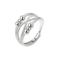 Brass Finger Ring silver color plated for woman silver color nickel lead & cadmium free 10mm Sold By PC