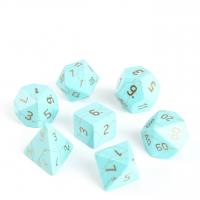 Turquoise Dice Carved green 15-20mm Sold By PC
