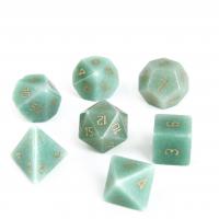 Green Aventurine Dice Carved green 15-20mm Sold By PC