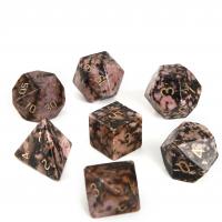 Rhodochrosite Dice Carved mixed colors 15-20mm Sold By PC