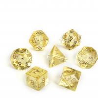 Citrine Dice Carved yellow 15-20mm Sold By PC