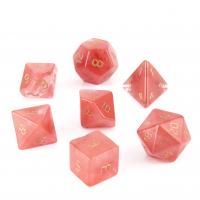 Cherry Quartz Dice Carved pink 15-20mm Sold By PC