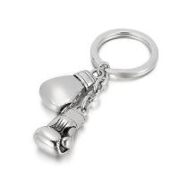 Stainless Steel Key Clasp, 304 Stainless Steel, Boxing Glove, Vacuum Plating, portable, more colors for choice, 78x28mm,29x15mm, Sold By PC