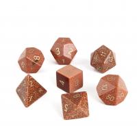Goldstone Dice Carved 15-20mm Sold By PC