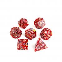 Lampwork Dice, mixed colors, 15-20mm, Sold By PC