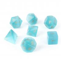 Cats Eye Dice, blue, 15-20mm, Sold By PC