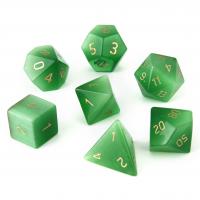 Cats Eye Dice, green, 15-20mm, Sold By PC