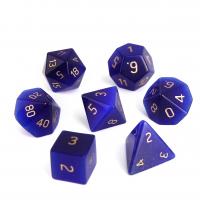 Cats Eye Dice, blue, 15-20mm, Sold By PC