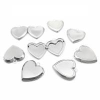 Stainless Steel Floating Locket, 304 Stainless Steel, Heart, DIY & machine polishing, original color, 24.50x22.50mm, Sold By PC