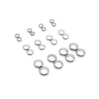 304 Stainless Steel Positioning Bead, Number 8, machine polished, fashion jewelry & DIY & machine polishing & different size for choice, original color, 100PCs/Bag, Sold By Bag