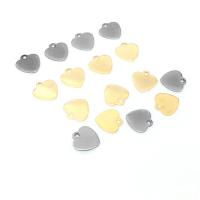 Stainless Steel Heart Pendants 304 Stainless Steel Galvanic plating fashion jewelry & DIY & Unisex & machine polishing Approx 1.3mm Sold By Bag