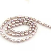Cultured Rice Freshwater Pearl Beads natural DIY 3-4mm Sold Per Approx 14.96 Inch Strand