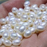Natural Freshwater Pearl Loose Beads, Rice, DIY & different size for choice, more colors for choice, 10PCs/Bag, Sold By Bag