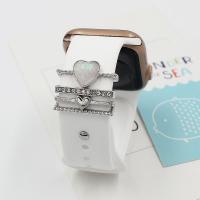 Zinc Alloy Slide Charm 4 pieces & with rhinestone nickel lead & cadmium free Sold By Set