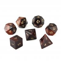 Tiger Eye Dice, red, 15-20mm, Sold By PC