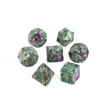 Ruby i Zoisite Dice, blandede farver, 15-20mm, Solgt af PC