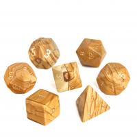 Grain Stone Dice, yellow, 15-20mm, Sold By PC