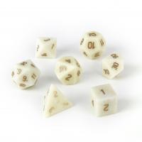 Ivory Jade Dice light beige 15-20mm Sold By PC