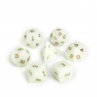 Night-Light Stone Dice, luminated, skyblue, 15-20mm, Sold By PC