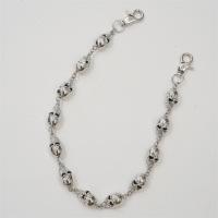 Iron Waist Chain, plated, Unisex, silver color, Length:58 cm, Sold By PC