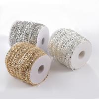 Brass Beading Chains with plastic spool plated DIY nickel lead & cadmium free Approx Sold By Spool