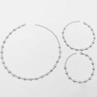Plastik perle halskæde, Messing, med Plastic Pearl, forgyldt, forskellige stilarter for valg & for kvinde, flere farver til valg, nikkel, bly & cadmium fri, Solgt af PC