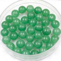 Perline avventurina, Cerchio, lucido, DIY & formato differente per scelta, verde, Venduto per Appross. 38 cm filo