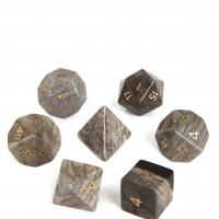 Ocean Jasper Dice, Carved, different styles for choice, mixed colors, 15-20mm, Sold By PC