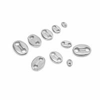 304 Stainless Steel Chain Tab, machine polished, fashion jewelry & DIY & Unisex & machine polishing & different size for choice, original color, 100PCs/Bag, Sold By Bag